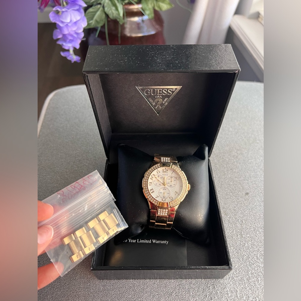 Guess Gold-Toned Oversized Watch